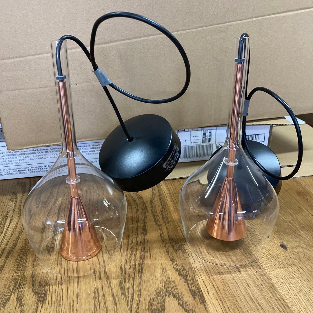 ペンダントライト　直着け　2個　天井