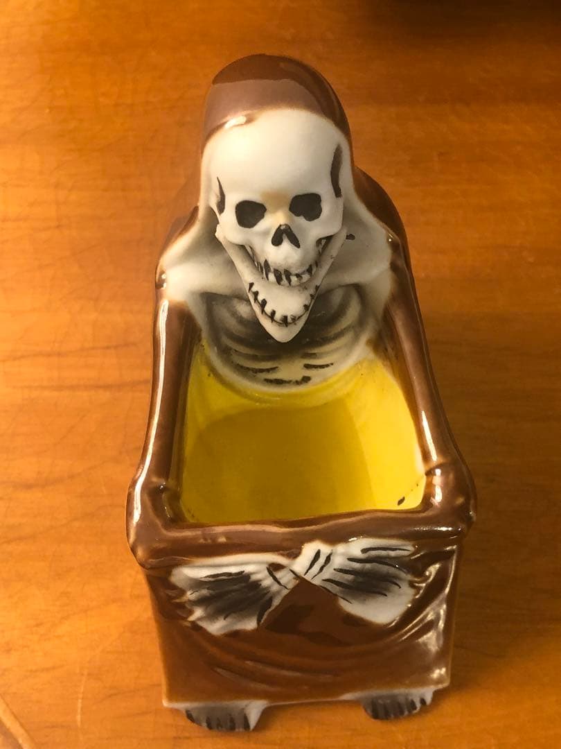 ビンテージ50s Japan スカル　髑髏　骸骨　死神　灰皿　レトロ　デビル