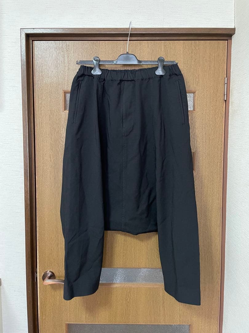 hide 新品 ブラックコムデギャルソン サルエルパンツ ポリ縮