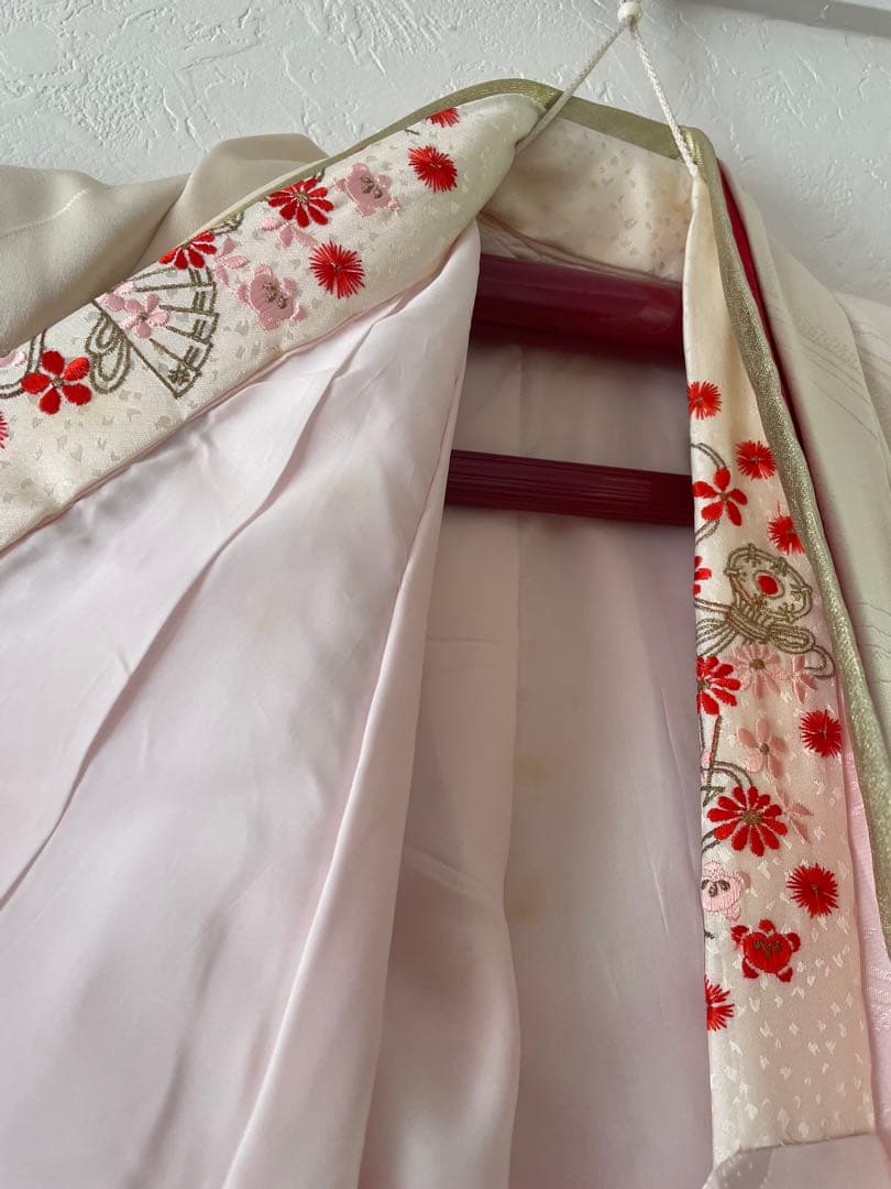 七五三　３歳　女の子　正絹お着物セット　被布コーデ