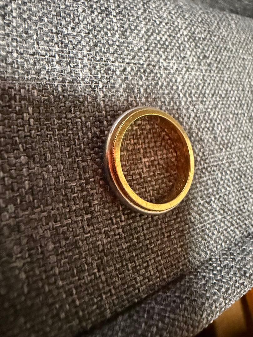 Tiffany リング　750（K18）　PT950