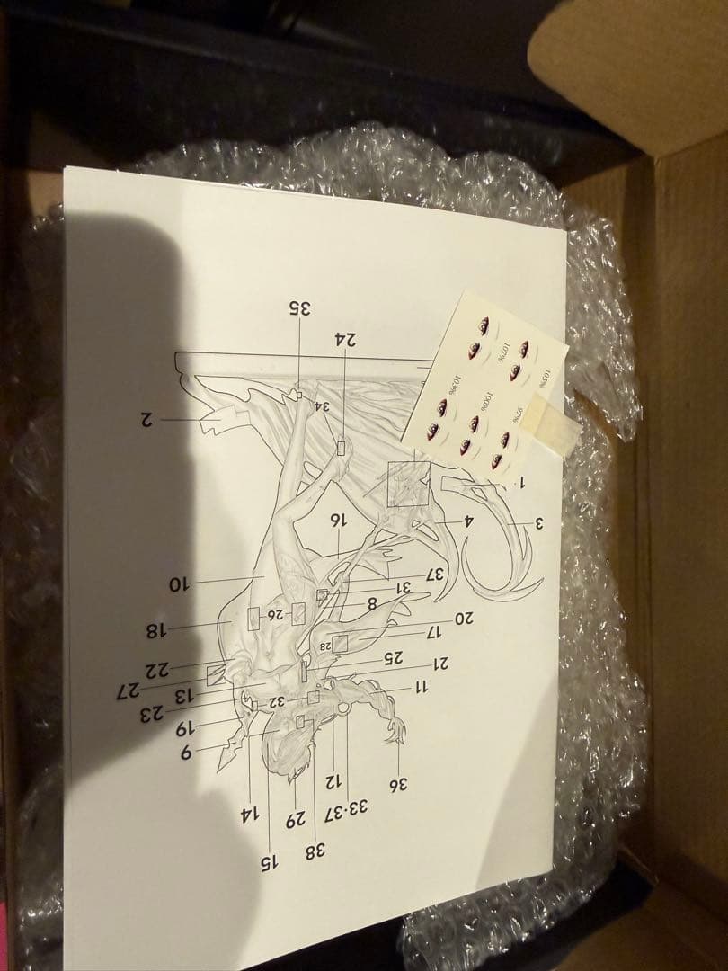 原神　申鶴　ガレージキット　未塗装、未組み立て　箱に痛みあり