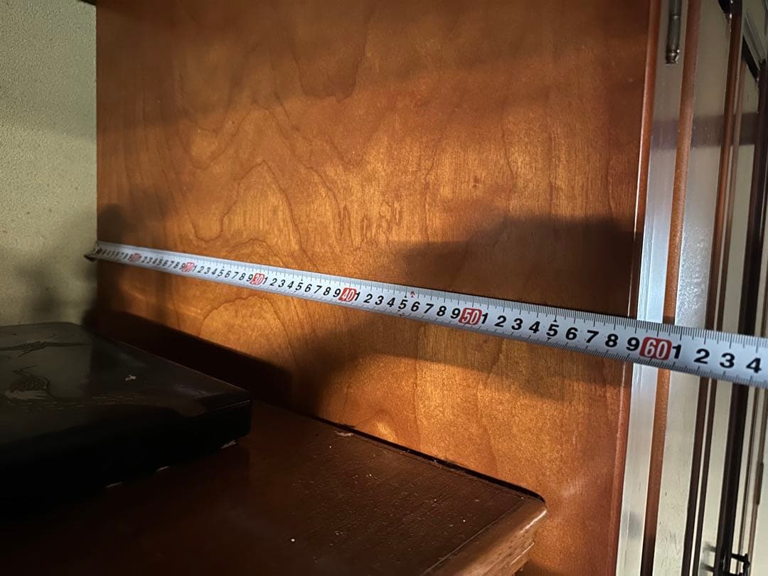 木製茶色タンス 幅約100cm 引き出し付き