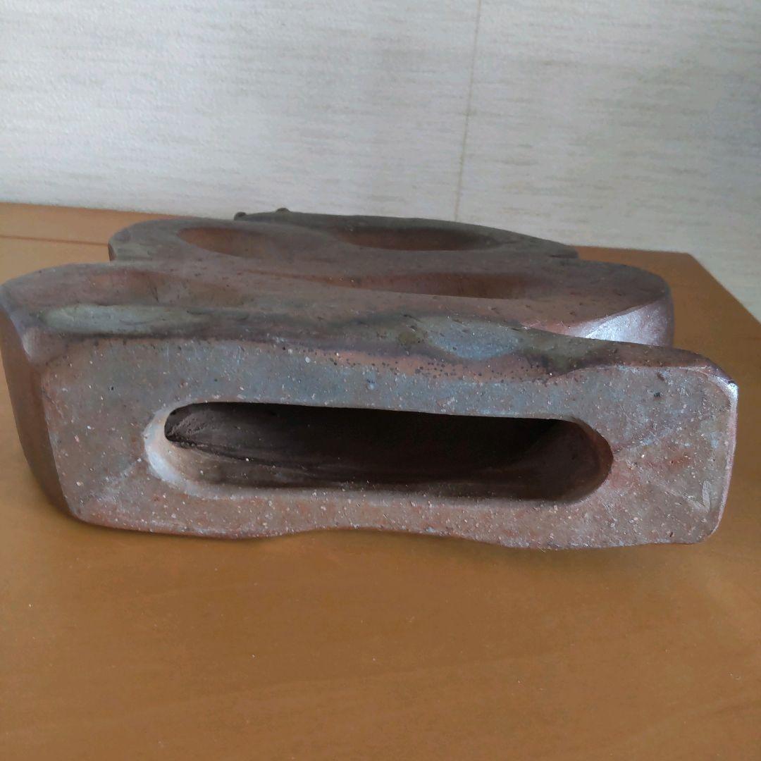 備前焼　干支ヘビ　浦上善次作　箱付き