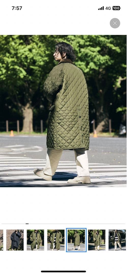 『バブアー』キルティングコート