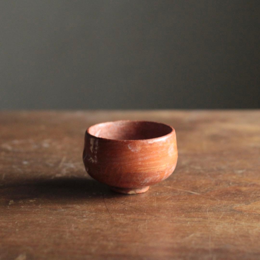 赤楽 小碗 No.3 大盃 小服茶碗 茶籠茶碗 古美術 古道具 アンティーク