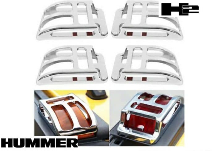 【送料無料】ハマー　H2 ルーフ　マーカー　 クロム　メッキ　4点セット