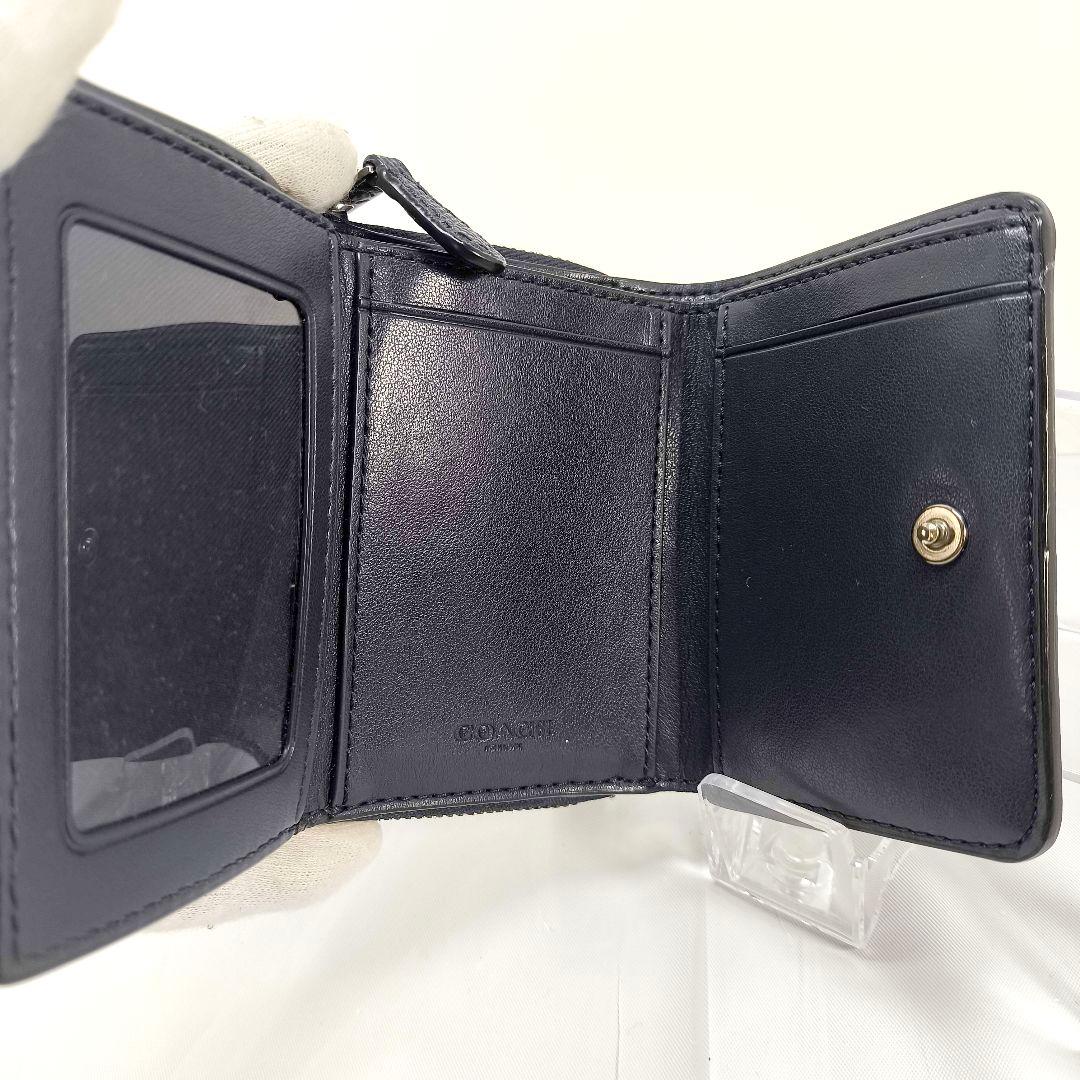 美品 コーチ 3つ折り財布 コンパクトウォレット COACH 蝶 バタフライ