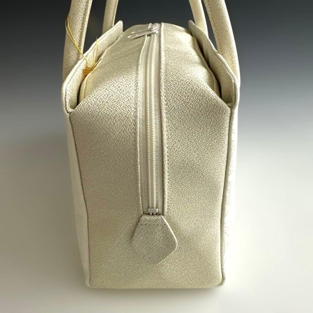 新品未使用 ！！刺繍入り！！京都 西陣 正絹 帯使用 利休バッグ　25123