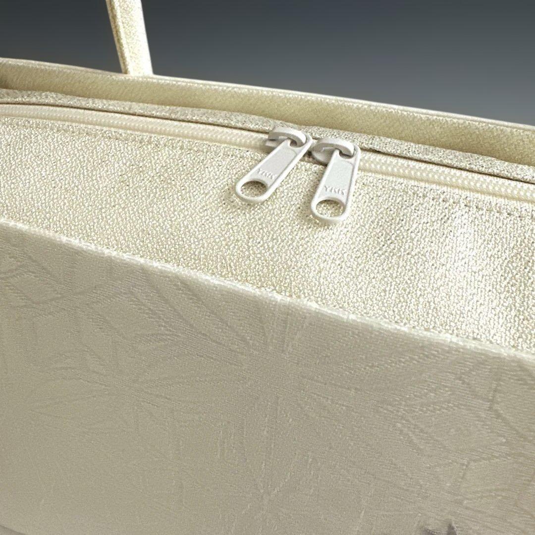 新品未使用 ！！刺繍入り！！京都 西陣 正絹 帯使用 利休バッグ　25123