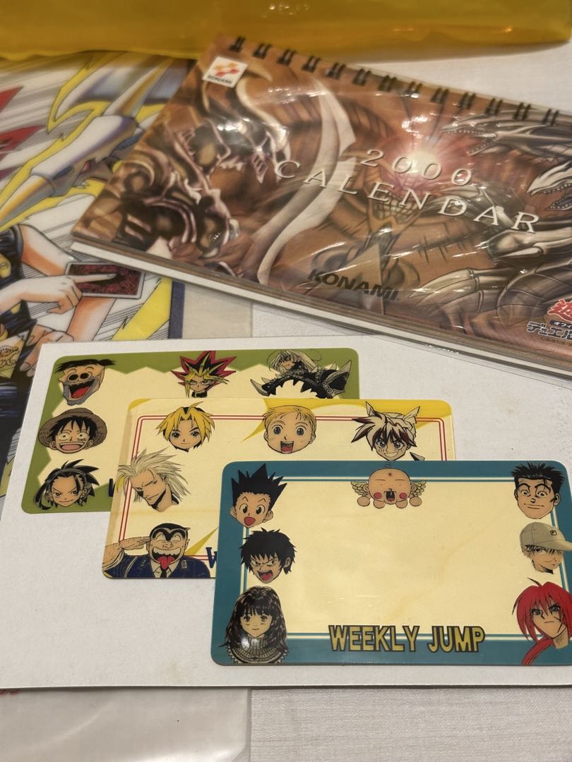 【未使用品】遊戯王 ジャンプフェスタ2000 限定 カレンダー クリアファイル