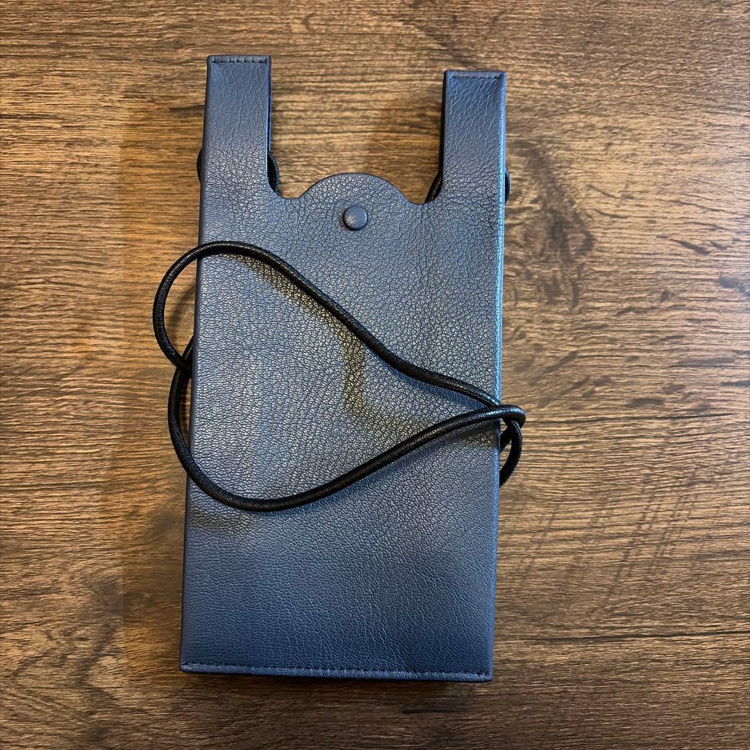 メゾンマルジェラ maison margiela ホルダー ネックポーチ 紺