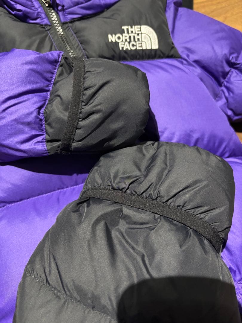 ノースフェイス ベビー ダウン アウター ヌプシ 700 パープル ブラック