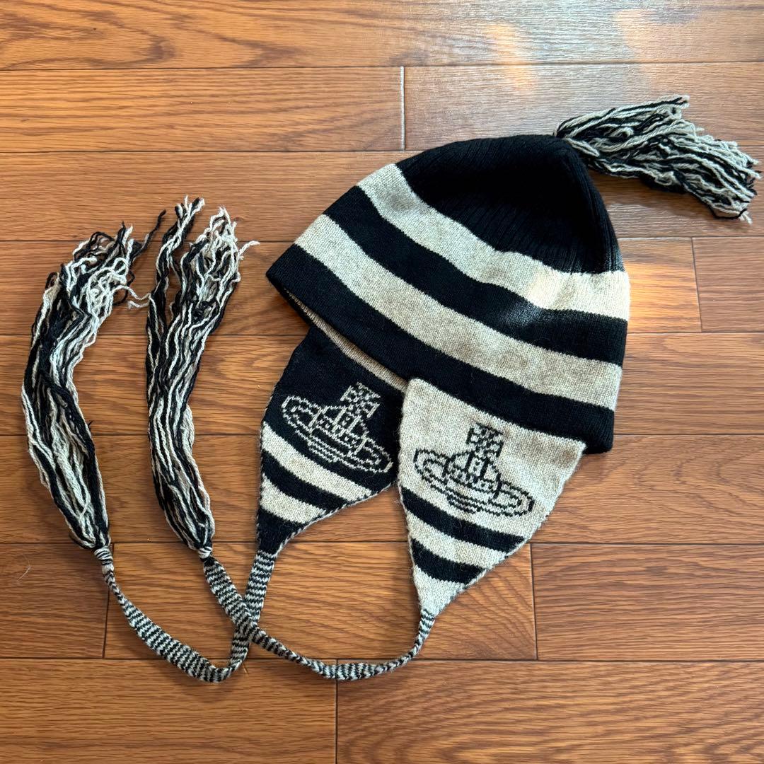 激レア初期VivienneWestwood 耳当て付ニット帽