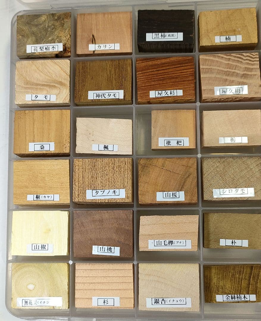 【銘木見本帖（126樹種）】