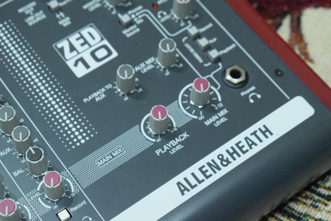 【動作確認済み】ALLEN&HEATH / ZED-10 アナログミキサー