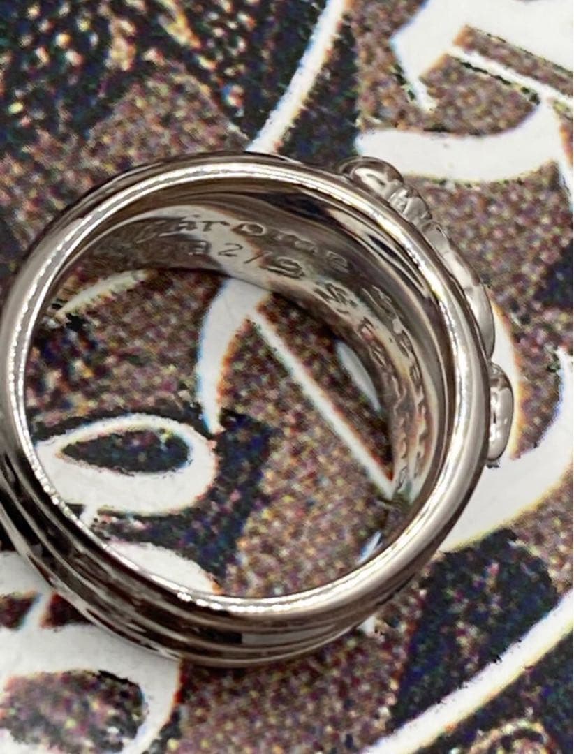 クロムハーツ ダガーリング 16号 SV925 Ptコーティング