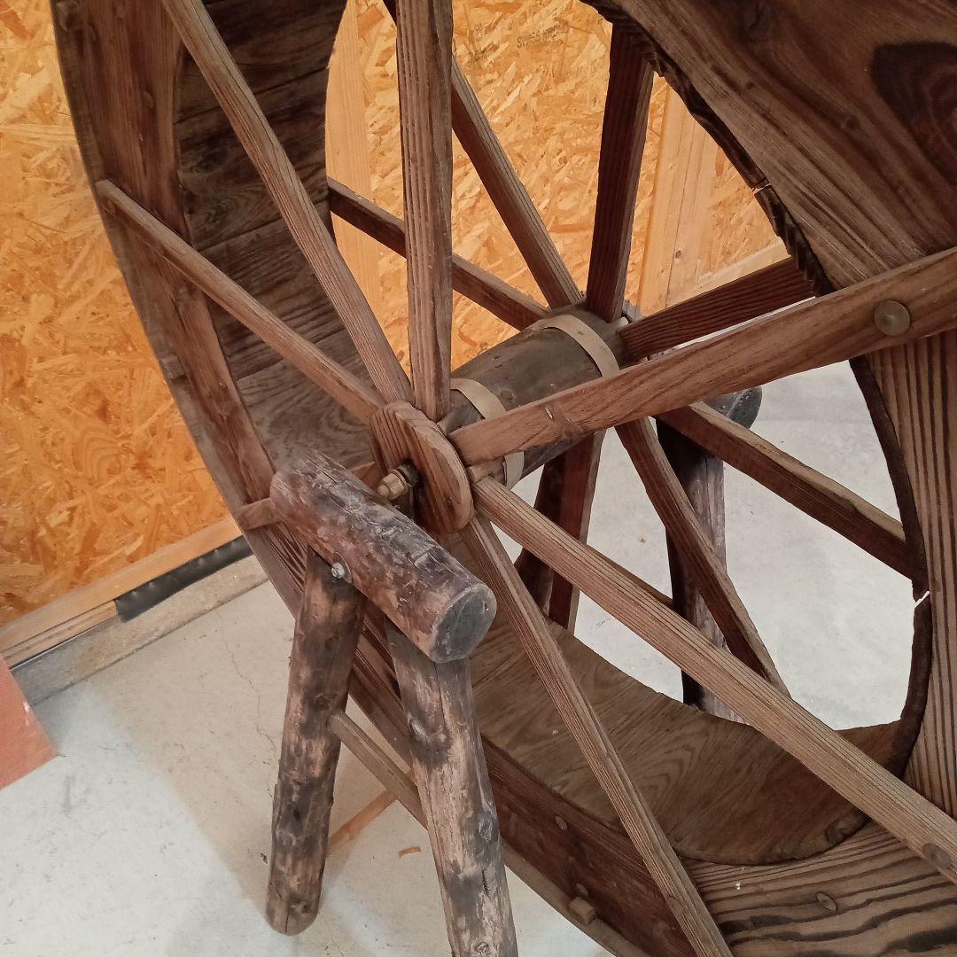 木製の車輪 水車 インテリア装飾用