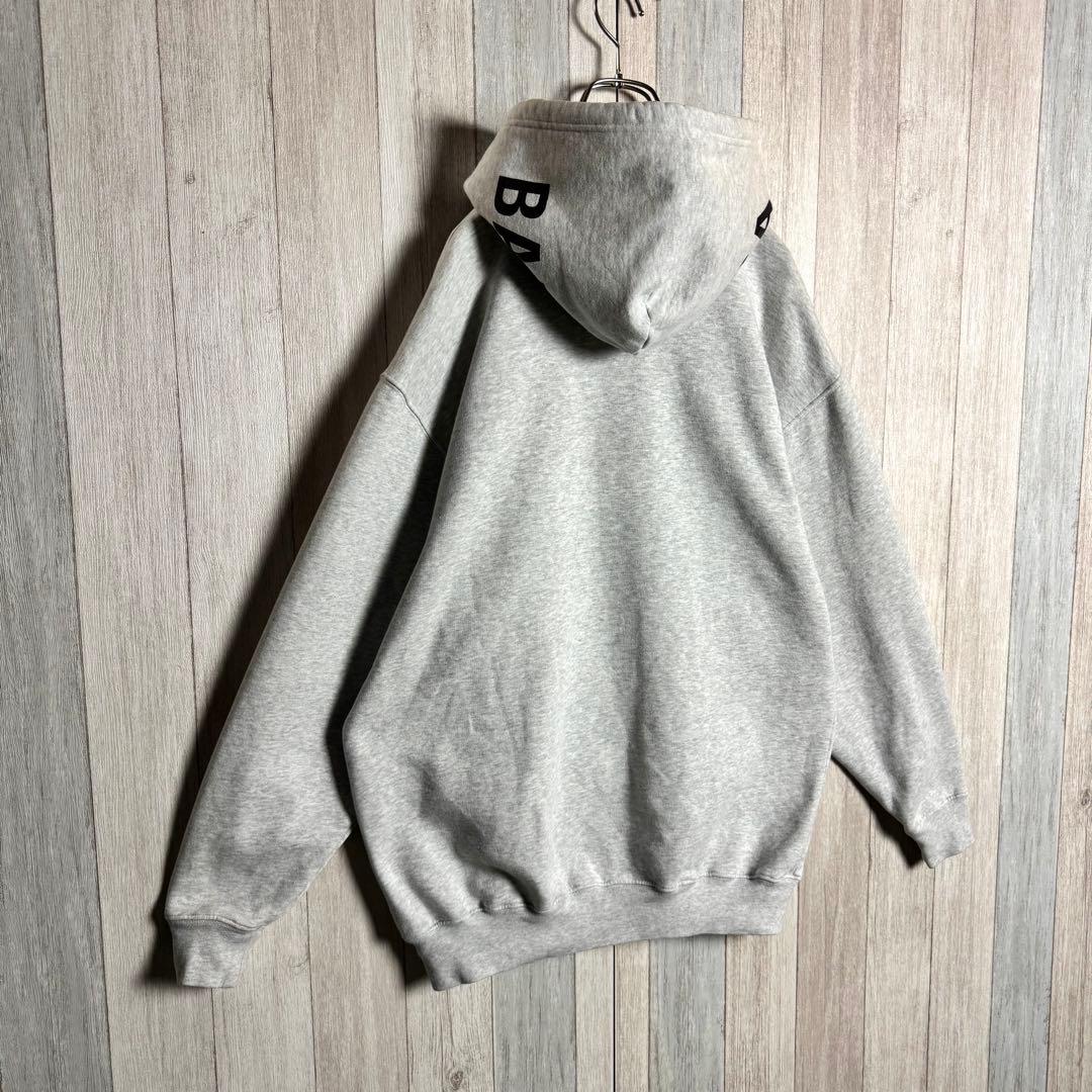 3568【人気デザイン・美品】バレンシアガ フードロゴ オーバーサイズ パーカー