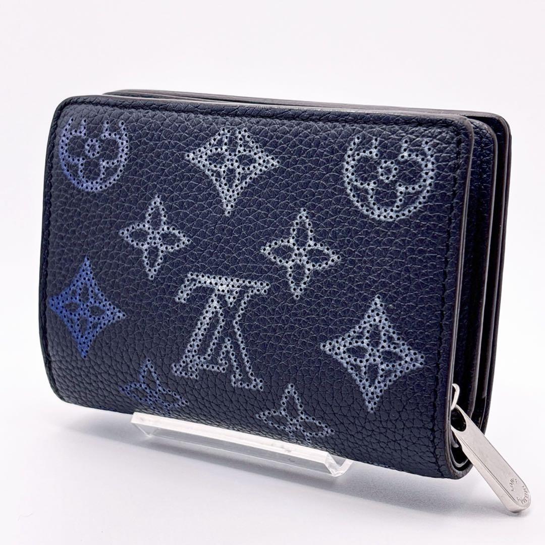 現行品✨ルイヴィトン 2つ折り財布 ポルトフォイユクレア マリーヌ　フライト