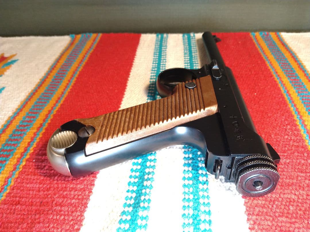 美品ジャンク！マルシン　南部十四年式ガスブロ　８mmBB弾仕様　ガス抜け・漏れ有