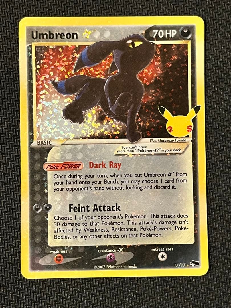 しろ様　ブラッキー　25th 英語　ポケモンカード