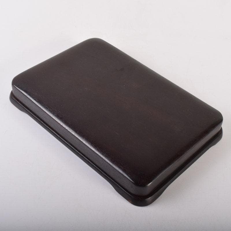 中国　書道具　端渓硯　水孟　唐木箱　M　R7819