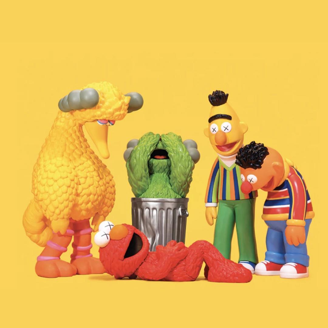 5点セット KAWS x SESAME STREET フィギュア DDT