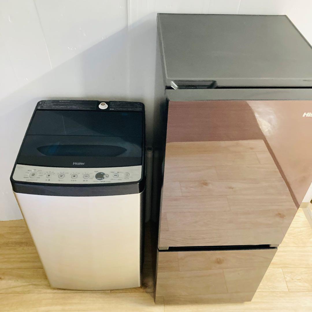 オシャレでカッコいいガラストップ冷蔵庫一人暮らし家電セット大阪、大阪近郊配送無料