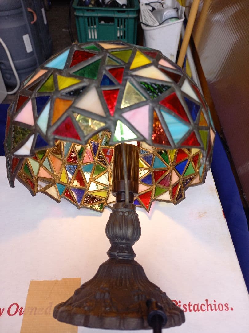 手作り高級品特別使用これ逸品ですよ‼️ステンドグラススタンド
