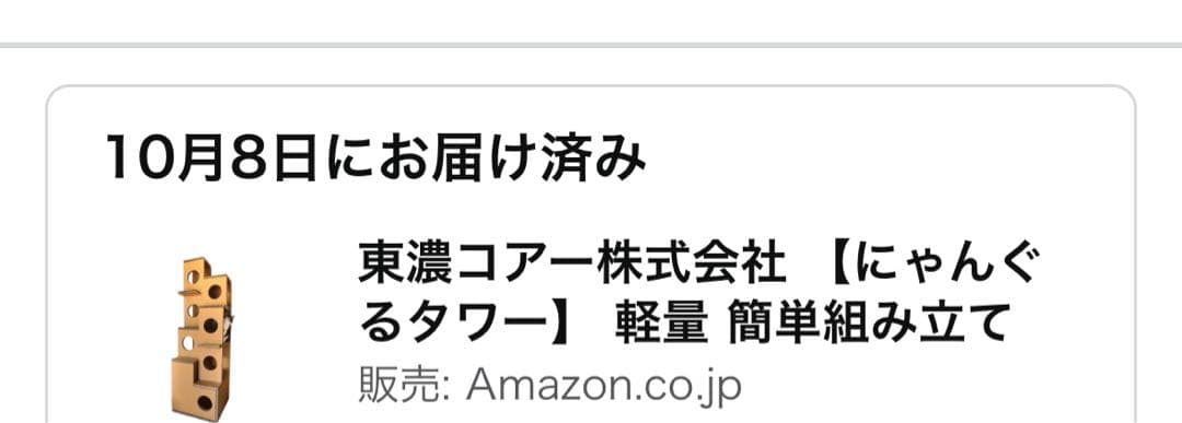 【美品特価‼︎】　東濃コアー　にゃんぐるタワー　(日本製ダンボールキャットタワー)