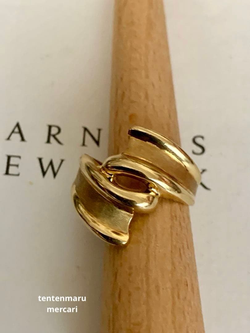 直*子様 ジュエリーマキ ☆ K18 ワイドツイストリング ☆ 幅広地金リング