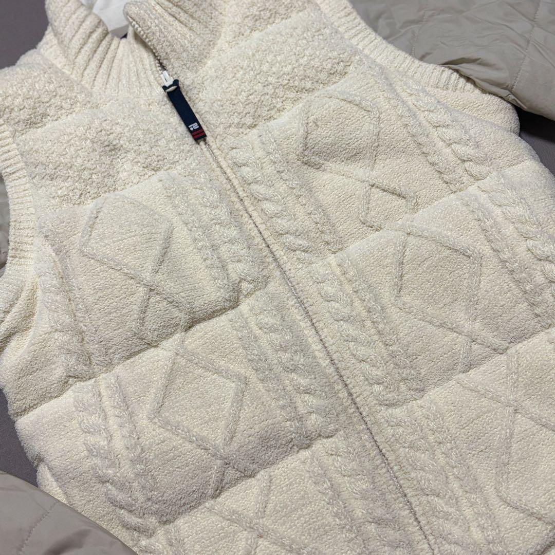 ロサーセンROSRESEN 2WAY中綿ダウンニットジャケット ダウンベスト L