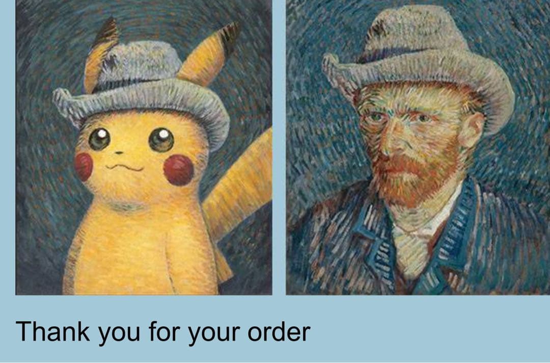 ゴッホ展 カビゴン キャンバスアート ポケモン 額縁あり 正規品