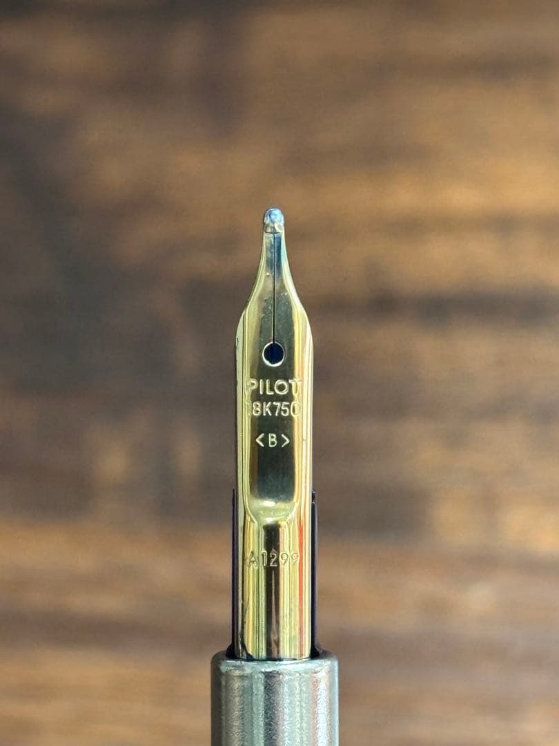 ぬん。PILOT CAPLESS 多面体　万年筆　ブラック　18k-750