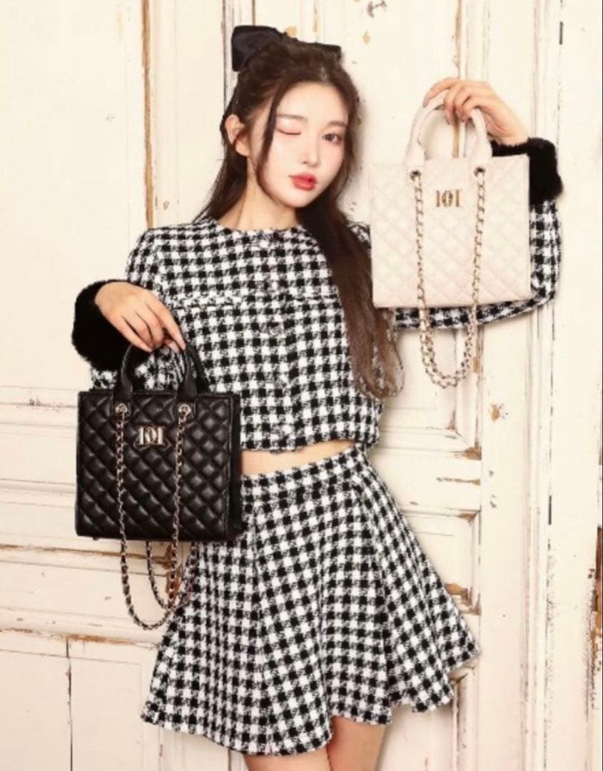 【美品】 Darich キルティング チェーン バック 黒 人気 完売