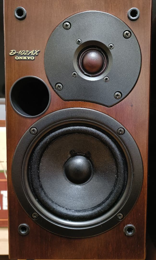 ONKYO D-102AX 　スピーカー リアルウッド突板　エッジ交換済み