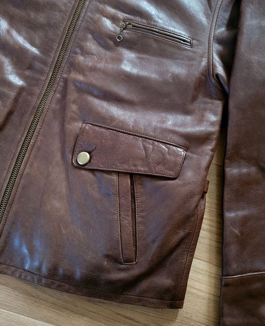 最終価格　RALPH LAUREN　ラルフローレン　レザー　ライダース　美品