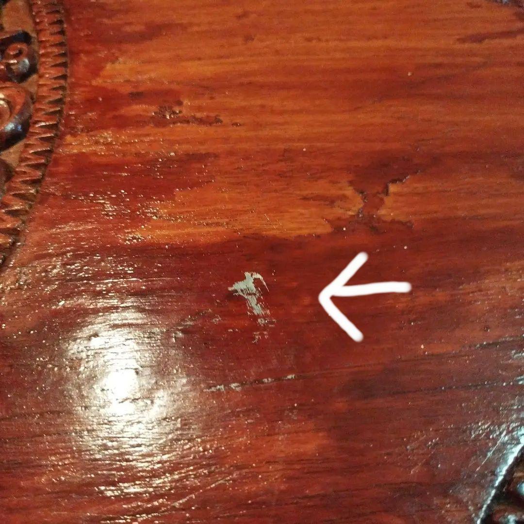 アンティーク家具　彫刻　机