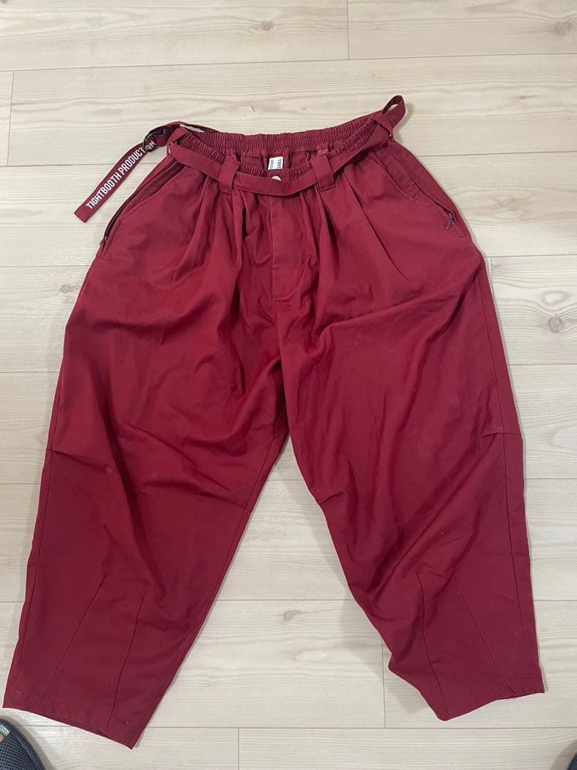 TIGHTBOOTH パンツ L バーガンディ
