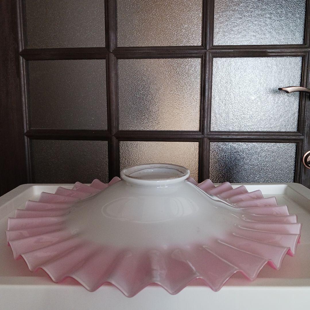 大正ガラス 大電笠 30センチ アンティーク