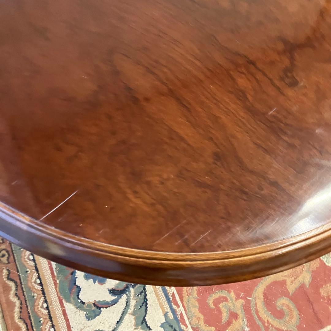 ①昭和レトロ マルニ 木製オーバル 伸縮式ダイニングテーブル 楕円形アンティーク