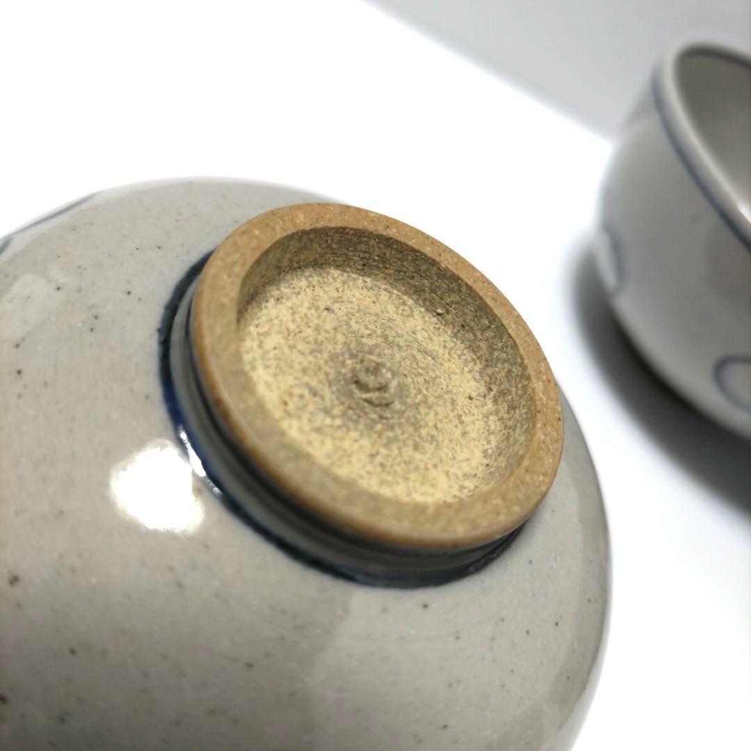 膳所焼　ツボツボ絵　汲出し　5客　淡海ぜぜ　陽炎園