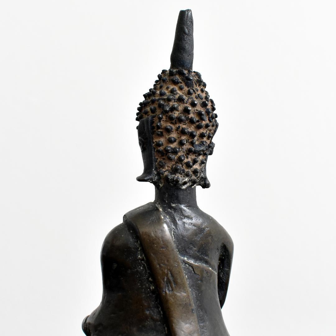 東南アジア ラオス18世紀頃 ランサーン王朝期 青銅仏像 /金銅仏 ブッダ 古銅