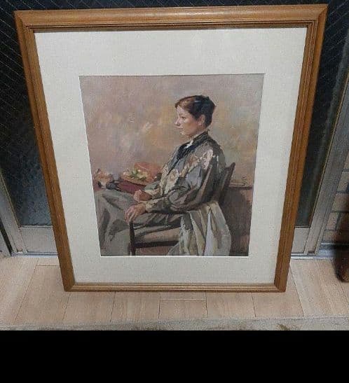 小磯良平複製画写真です