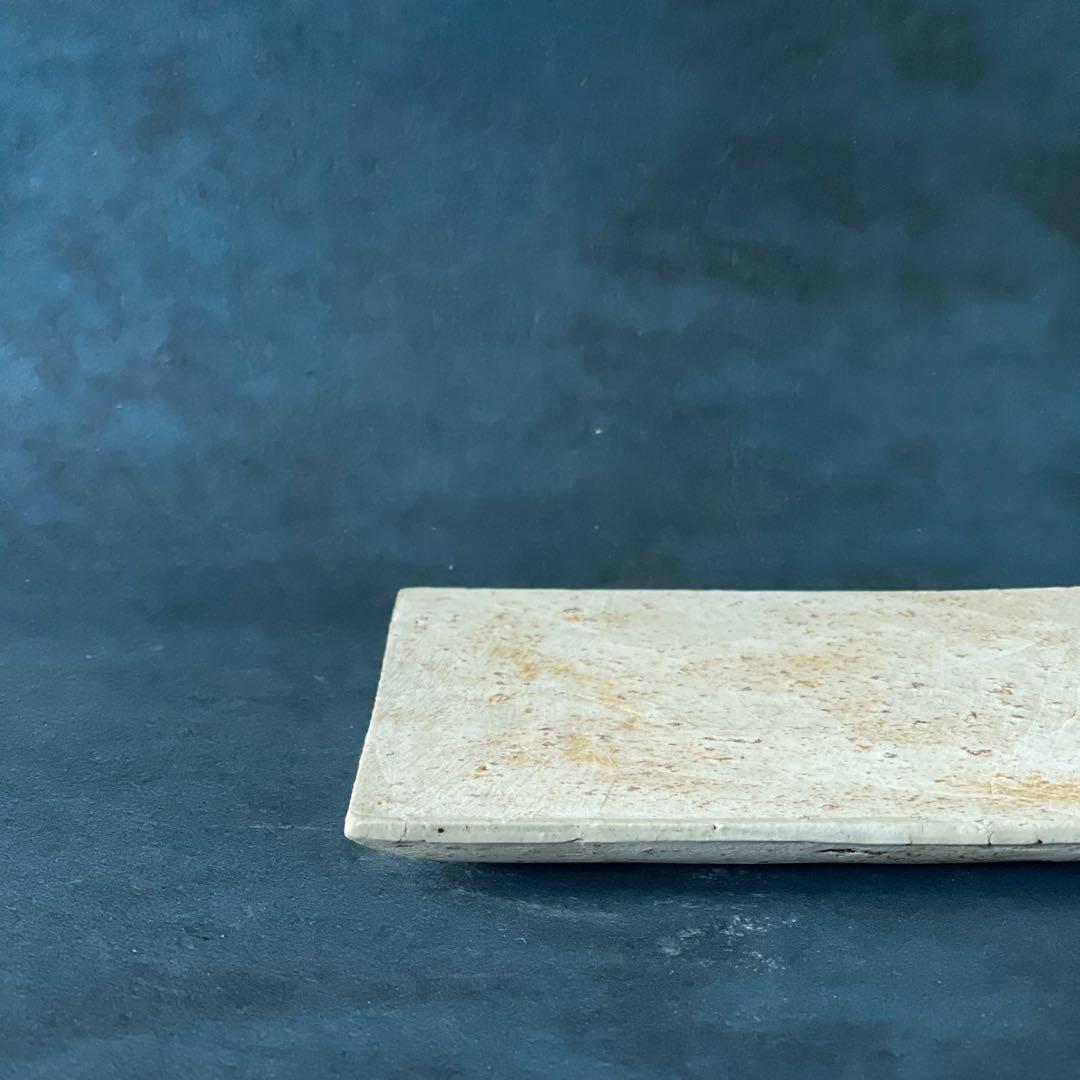 人気作家　陶芸家内田鋼一　作品 加彩陶板　角皿 角プレート2枚セット　新品未使用