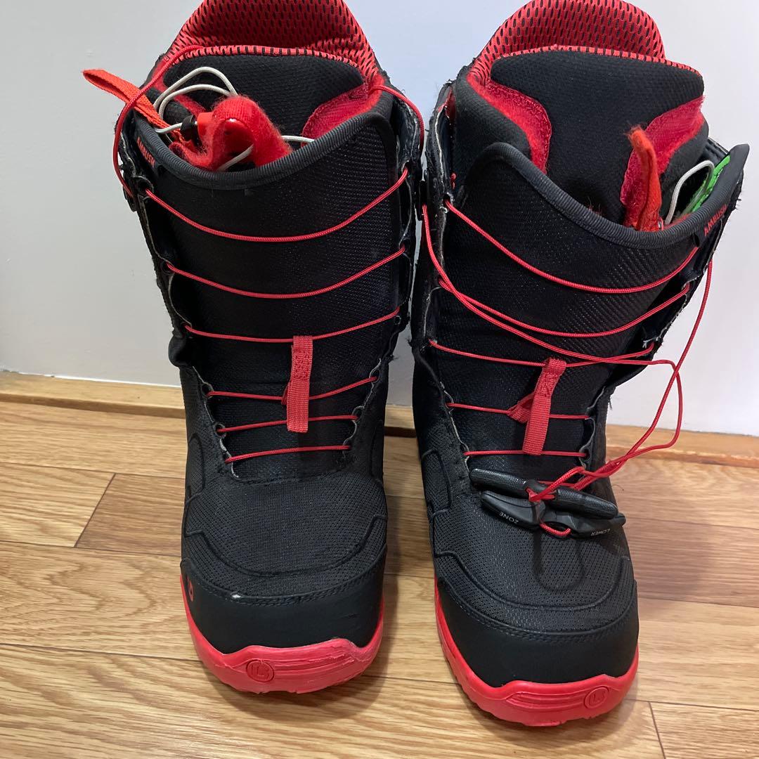 BURTONスノーボードブーツ imPRINT3. ブラック/レッド