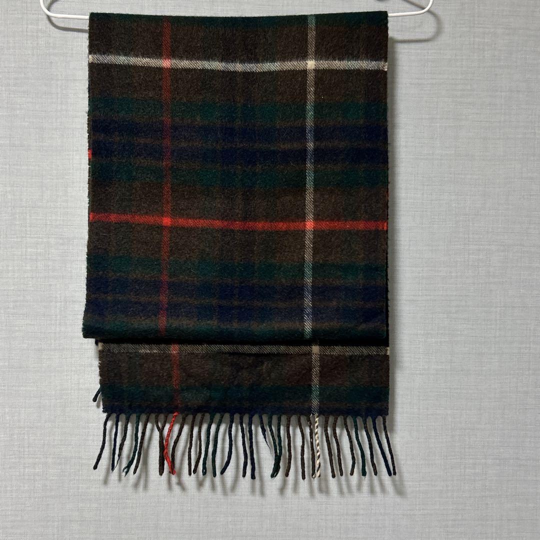 ＊美品＊Johnstons of ELGINカシミヤ100%ブルー マフラー