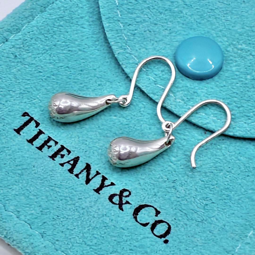 【箱、袋付き】ティファニー ティアドロップ フック ピアス シルバー 美品