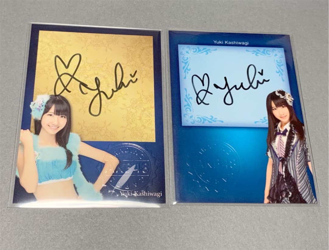 柏木由紀　サイン入り　トレカ　AKB48 トレーディングカード